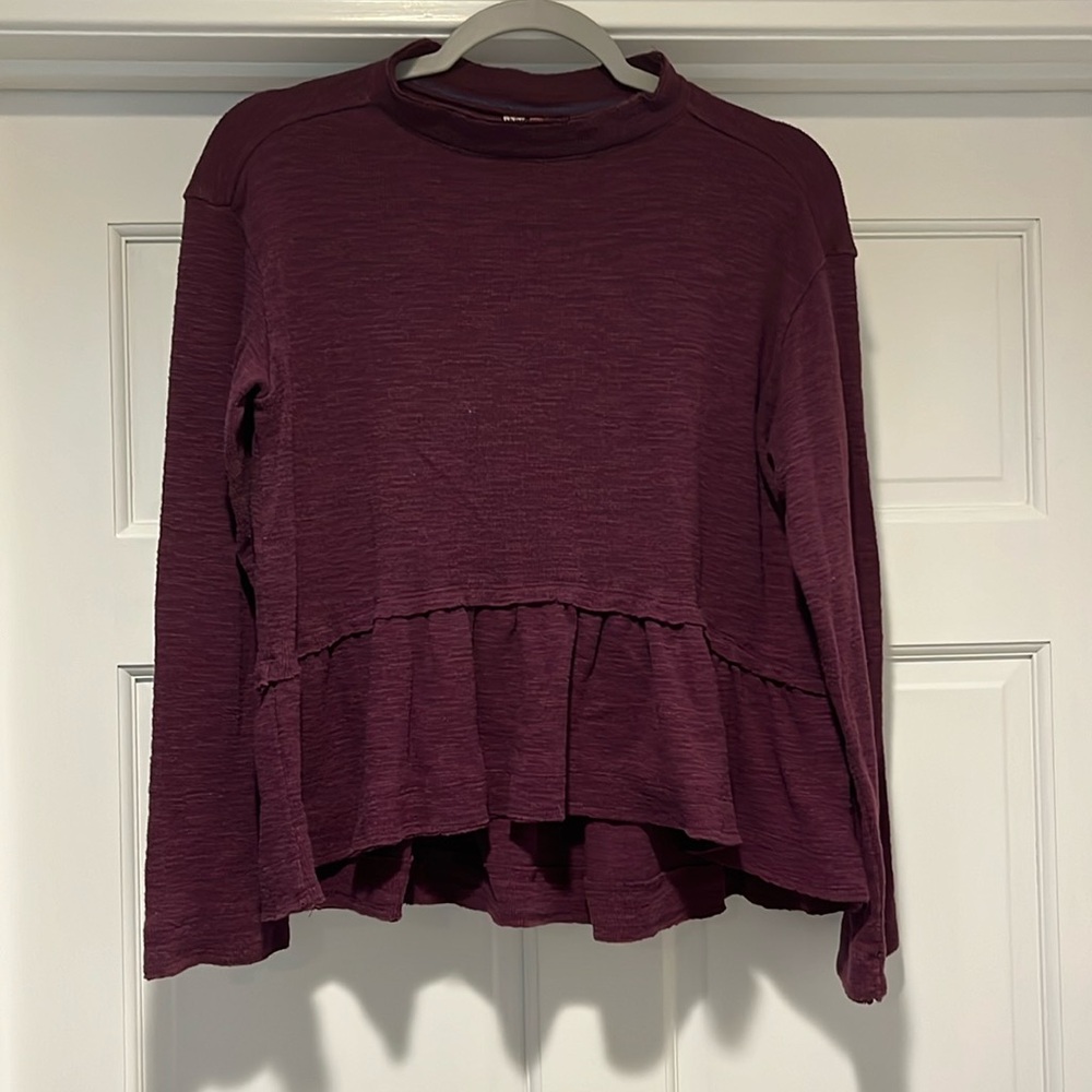 PILCRO knit peplum top